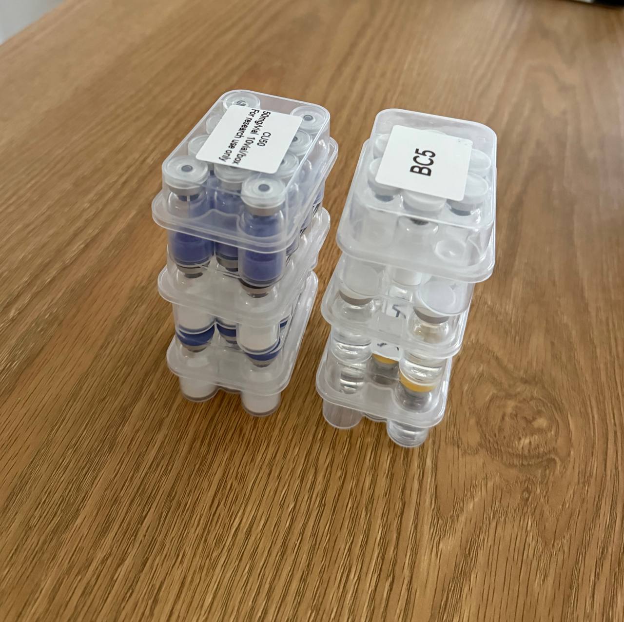 A buyer's landed BBA Peptides order