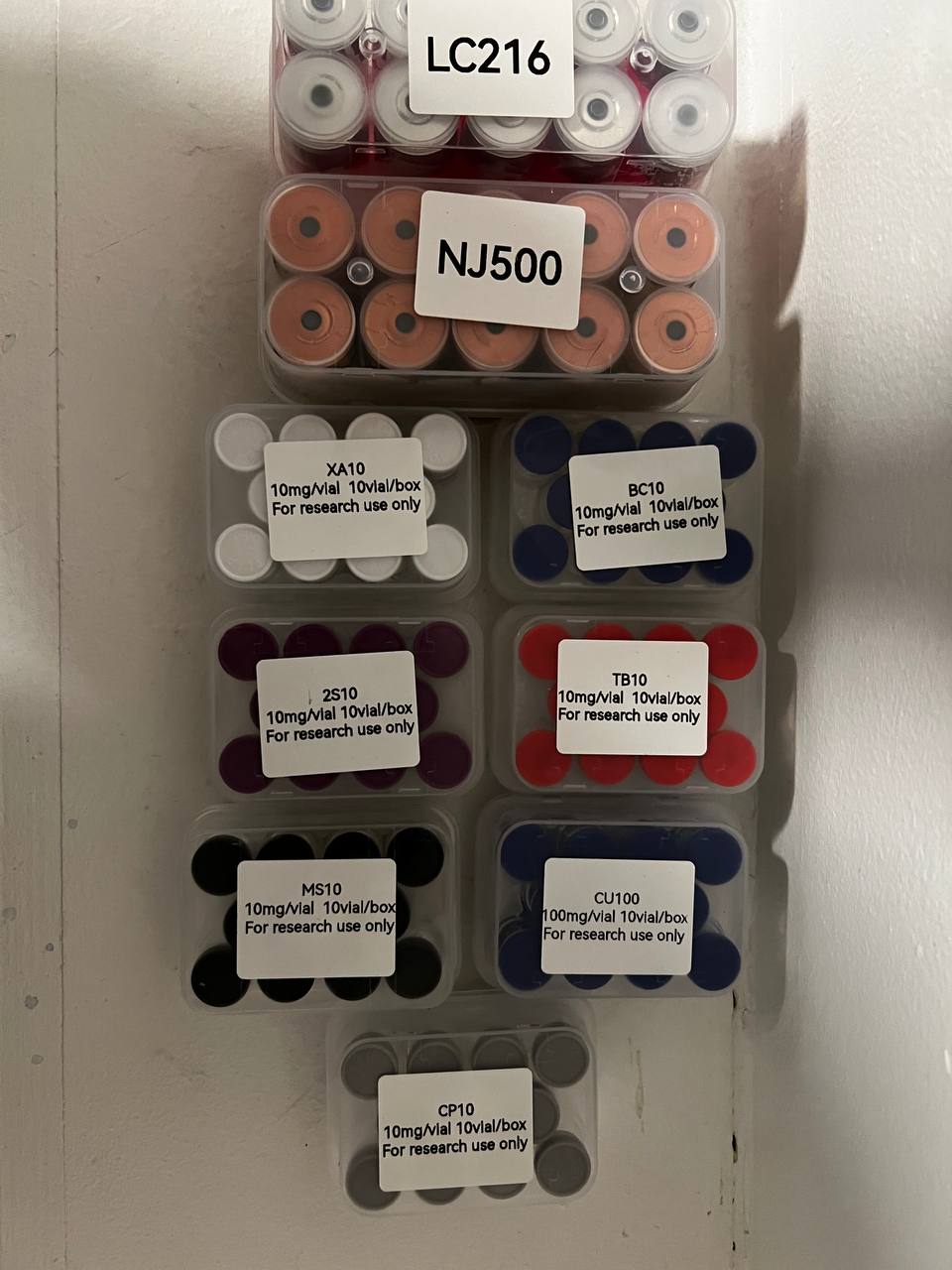A buyer's landed BBA Peptides order