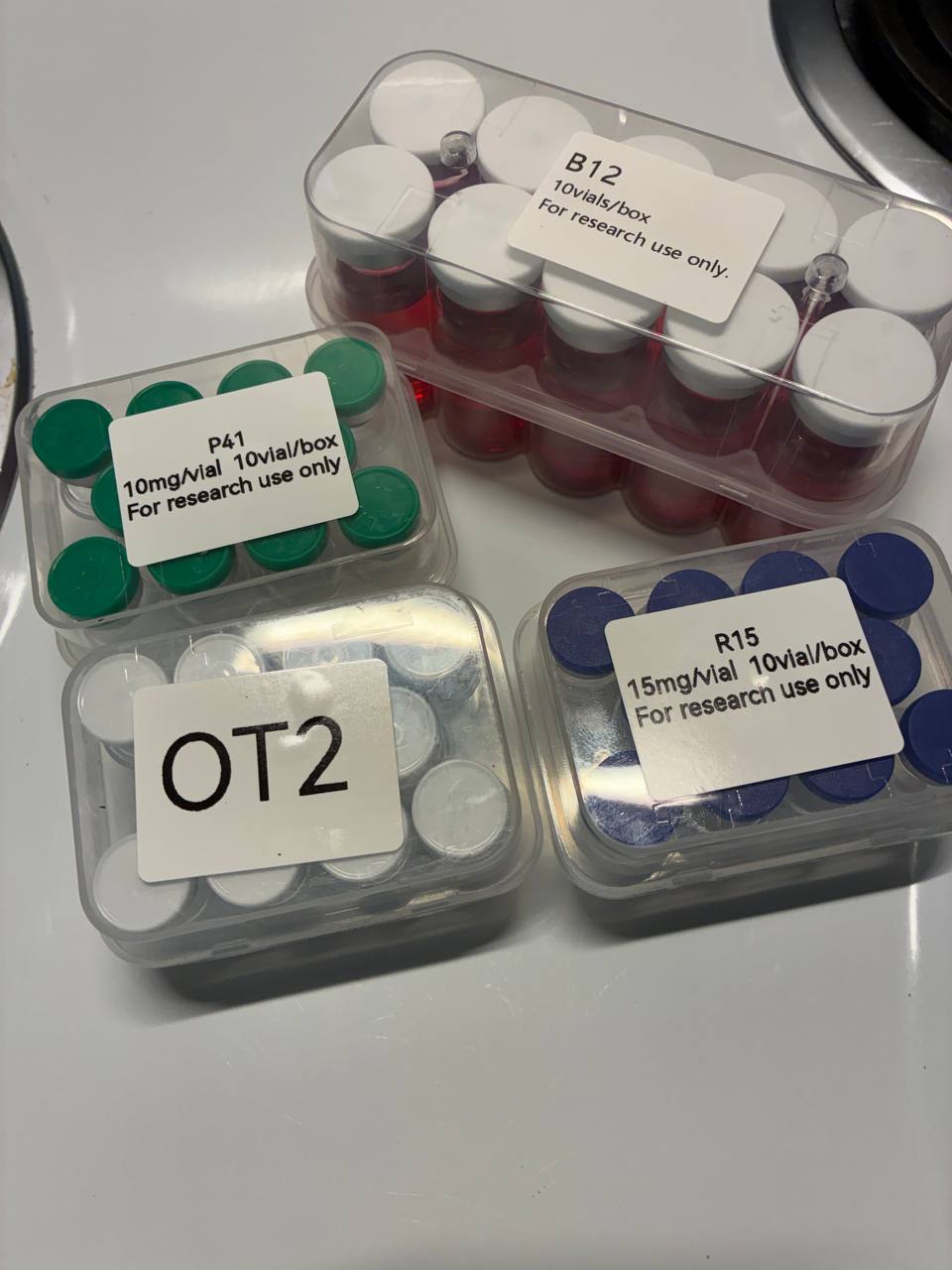 A buyer's landed BBA Peptides order