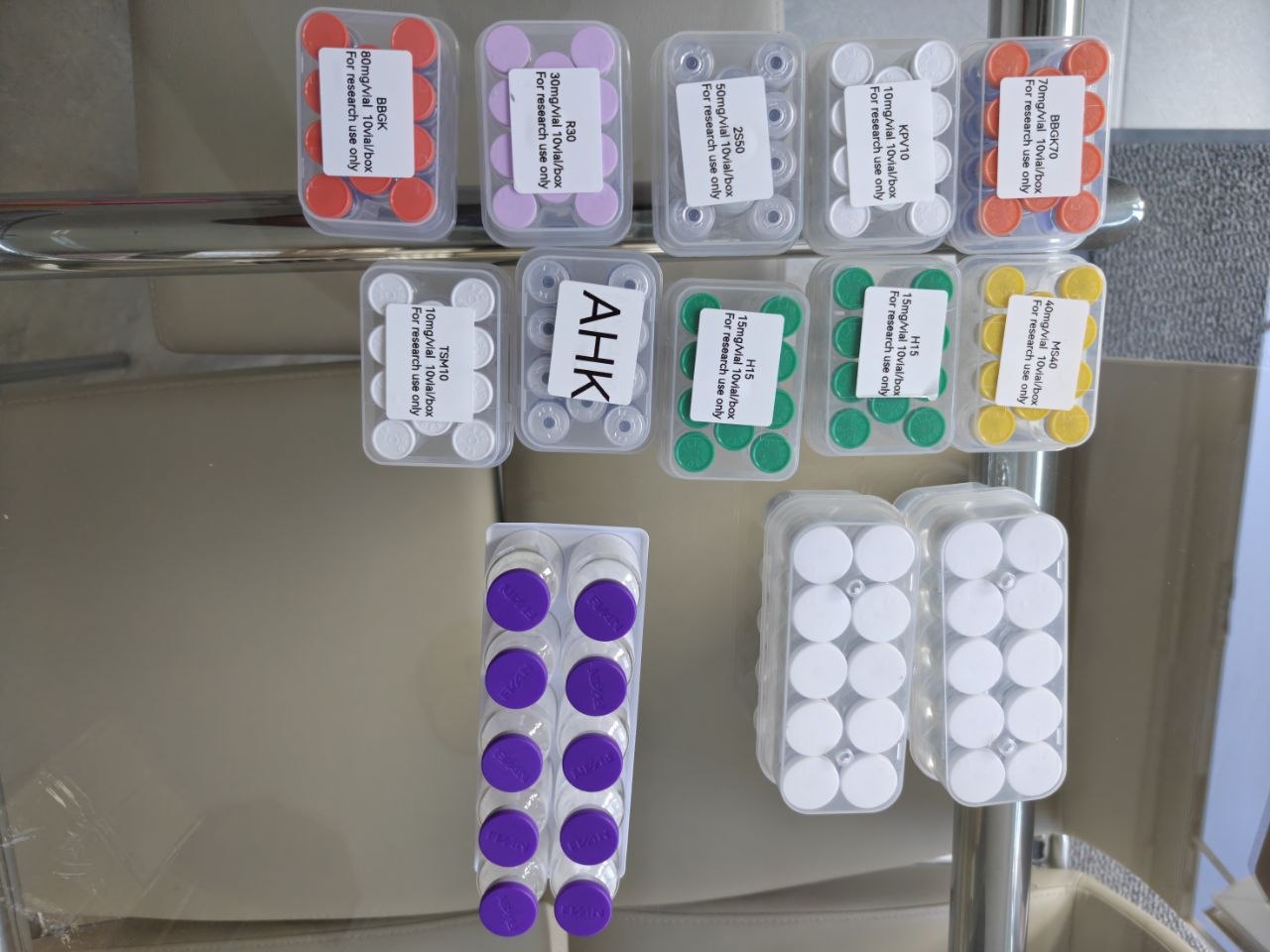 A buyer's landed BBA Peptides order