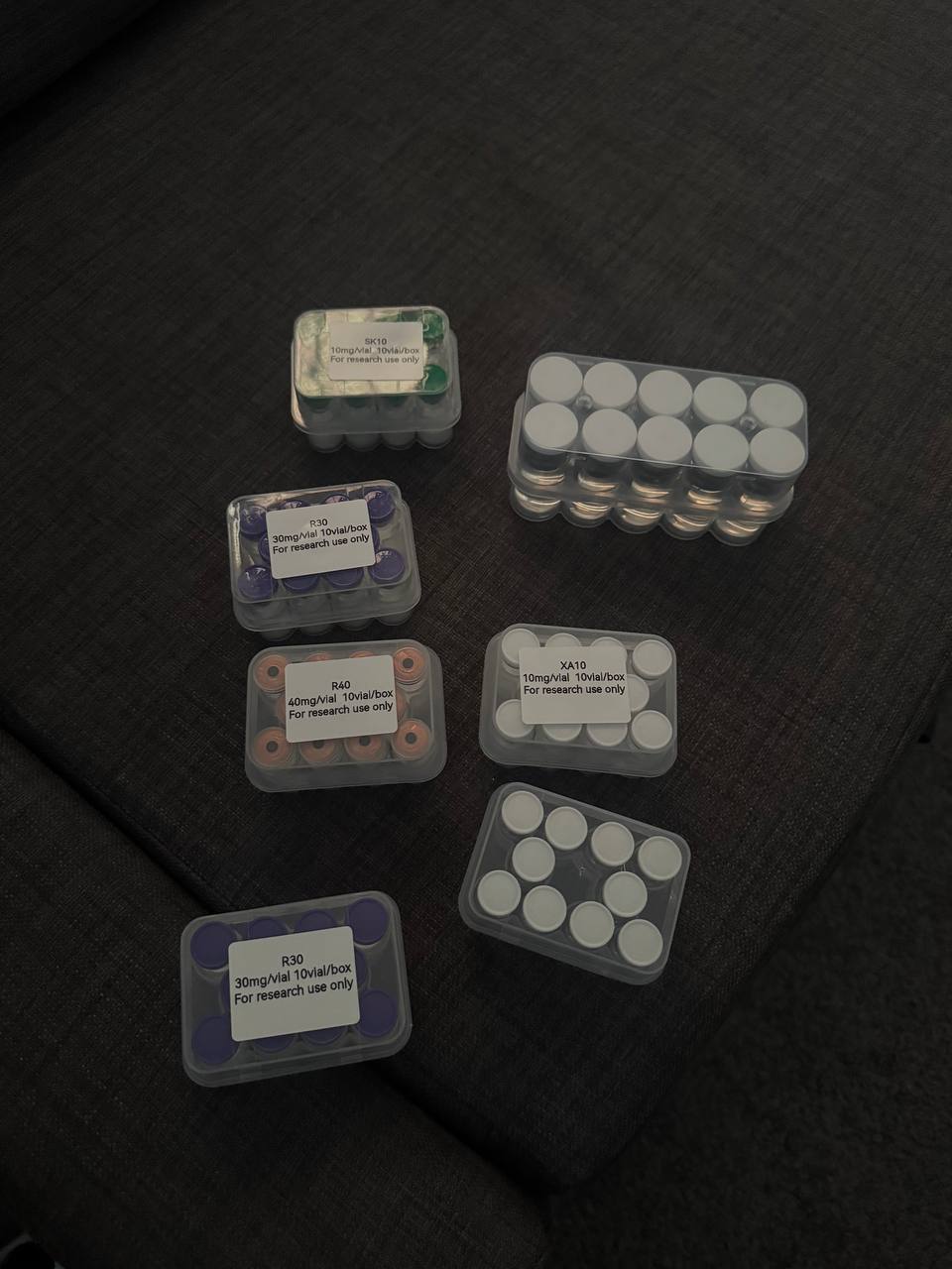 A buyer's landed BBA Peptides order