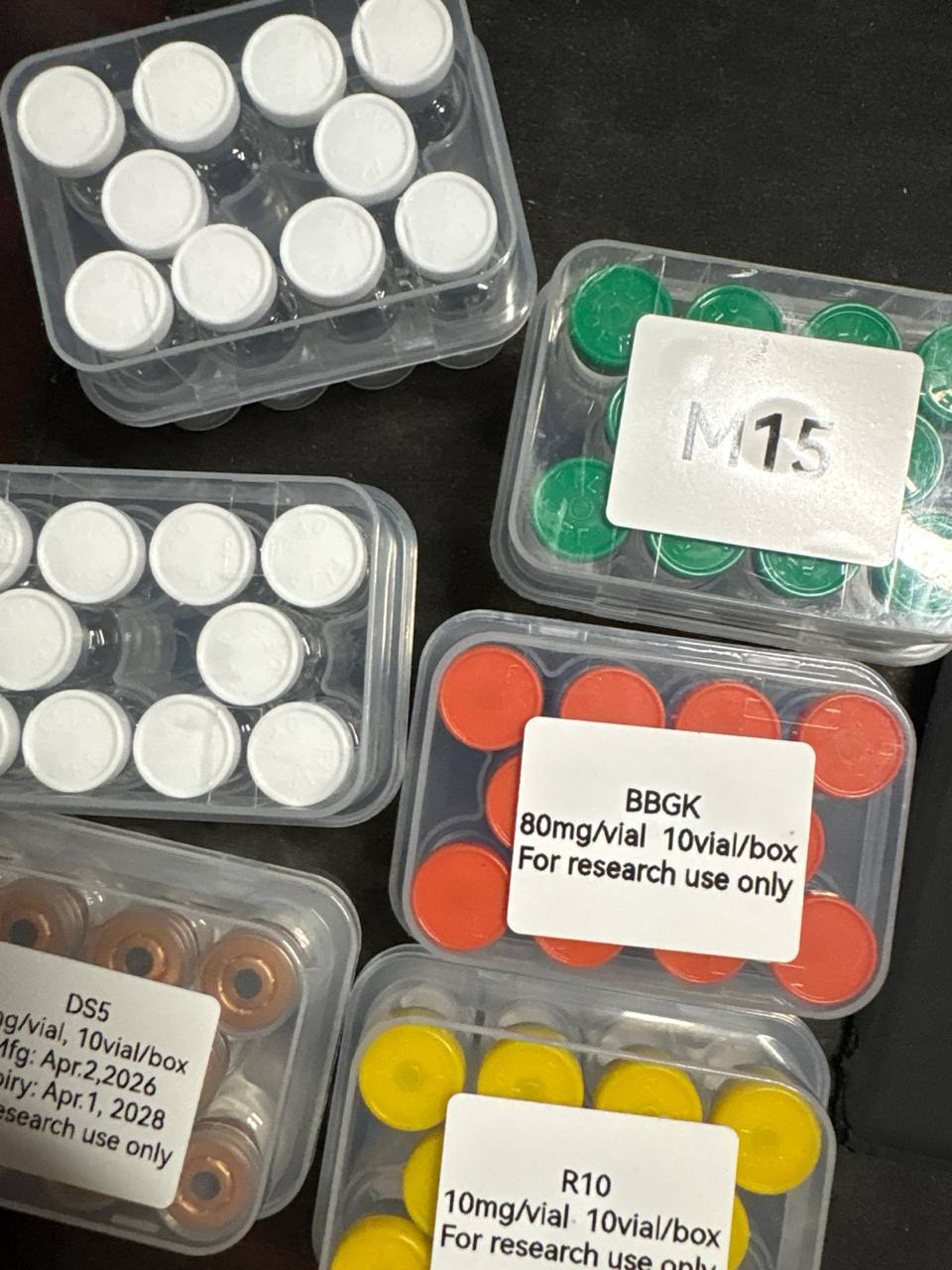 A buyer's landed BBA Peptides order