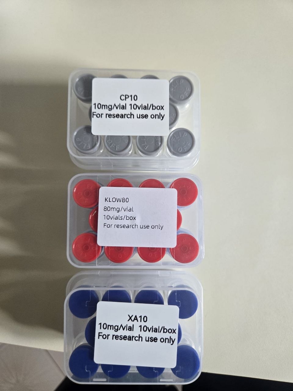 A buyer's landed BBA Peptides order