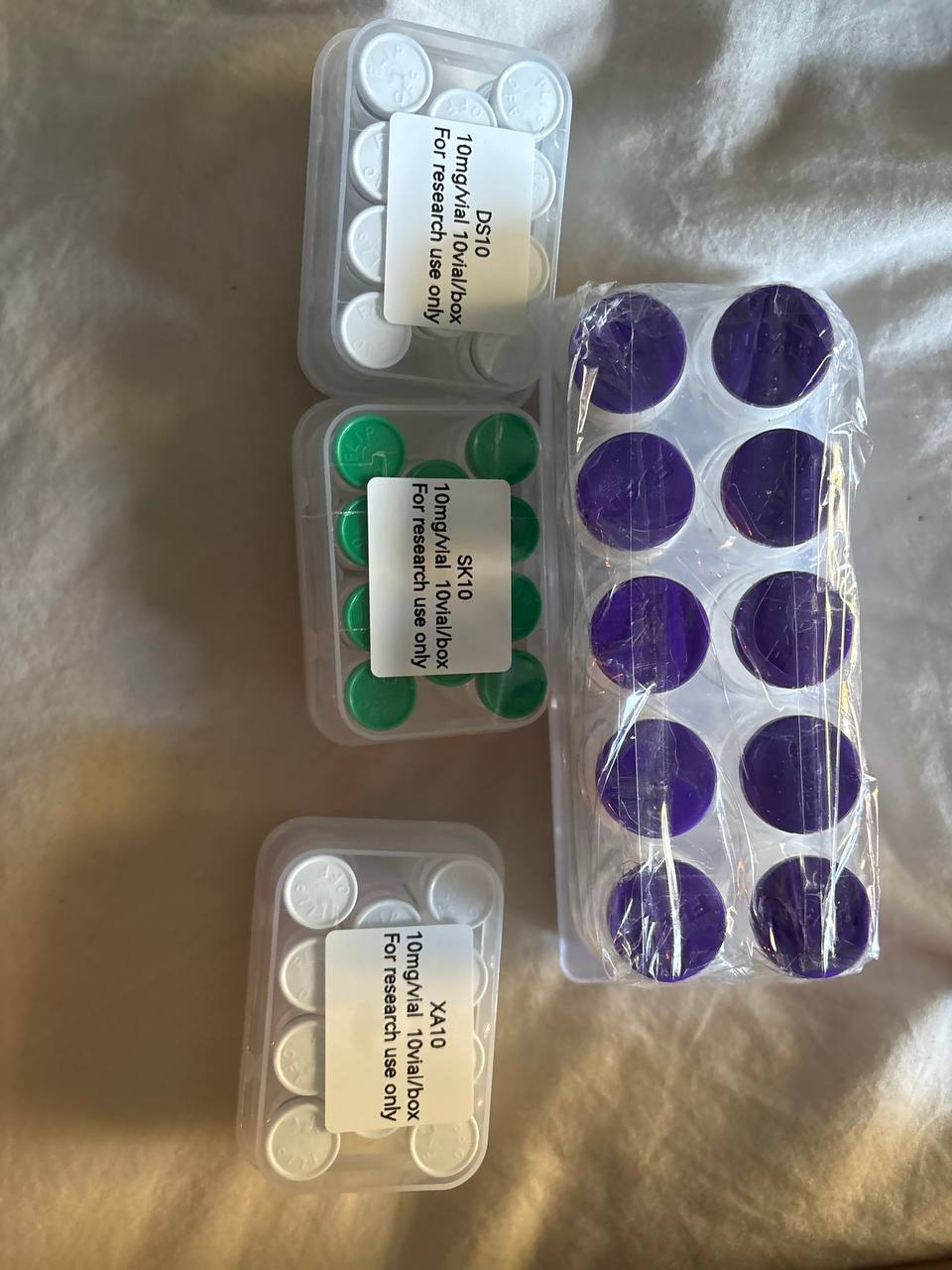 A buyer's landed BBA Peptides order