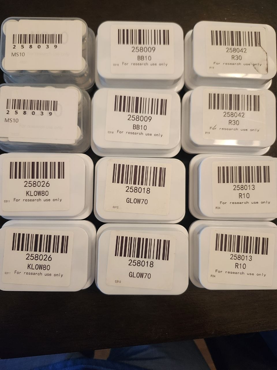 A buyer's landed BBA Peptides order